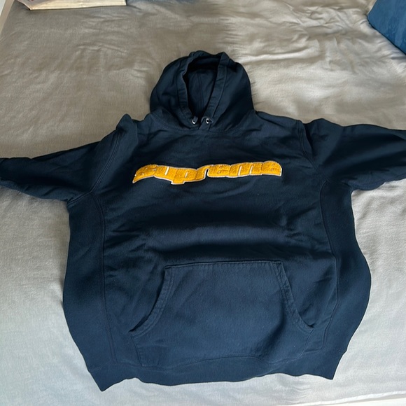 Supreme | Shirts | Navy Blue Supreme Hoodie | Poshmark